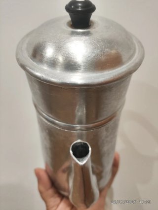 Cafetera filtro aluminio antigua