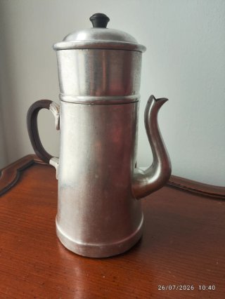 Cafetera filtro aluminio antigua