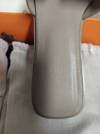 Sandalias Oran Hermès Piel Epsom