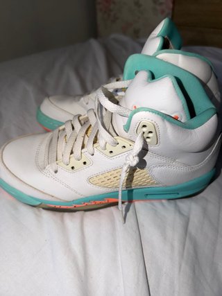Air Jordan Retro 5 Light Aqua