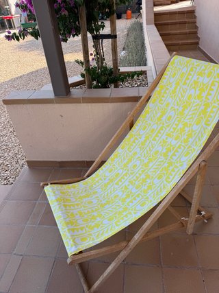 Butaca de jardín con estampado