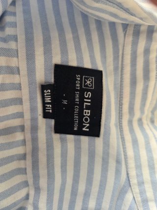 Camisa Rayas Azul y Blanco