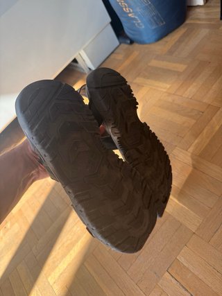 Sandalias Trekking Quechua Gris y Naranja