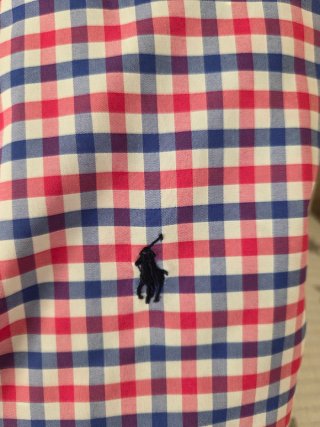 Camisa Polo Ralph Lauren cuadros niños 18-20