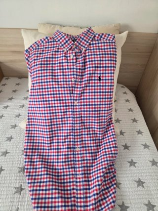 Camisa Polo Ralph Lauren cuadros niños 18-20