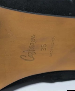 Botines Castañer negros tacón bloque