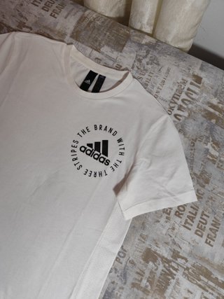 Camiseta Adidas Deportiva Blanca Talla S Hombre