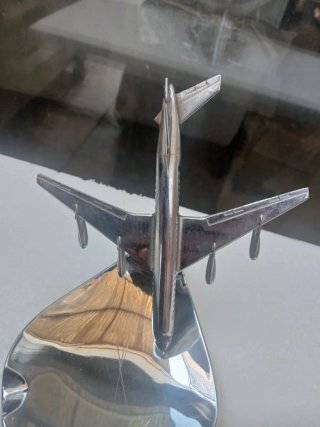Cenicero Metal Iberia Avión Vintage
