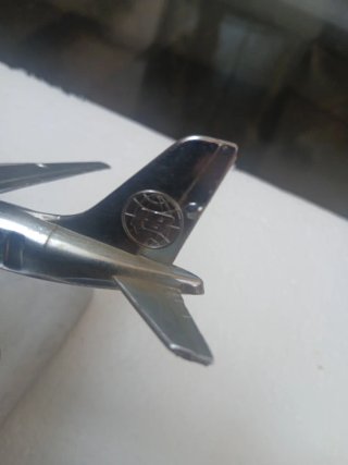 Cenicero Metal Iberia Avión Vintage