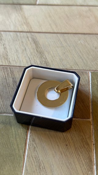 Colgante Libra chapado en oro
