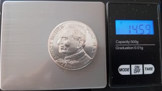 MEDALLA CONMEMORATIVA JUAN PABLO II