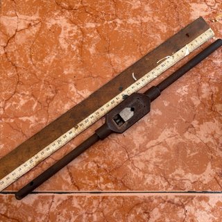 Llave de terraja ajustable herramienta antigua