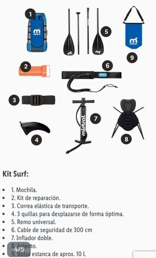 Tabla Paddle Surf Hinchable Mistral 10.5