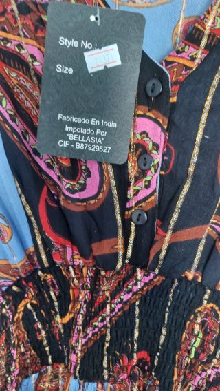 Vestido Vathor Boho Estampado Étnico Talla Única
