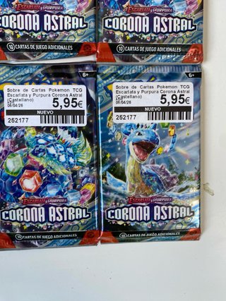 Sobres Pokémon Corona Astral