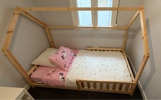 Cama Montessori Infantil Madera con colchon