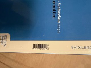 Libro Matematika Santillana, 2 Batxilergoa