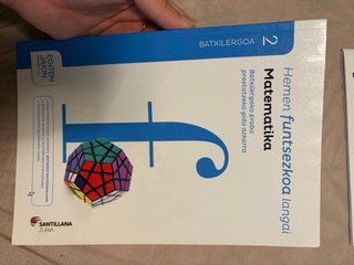 Libro Matematika Santillana, 2 Batxilergoa