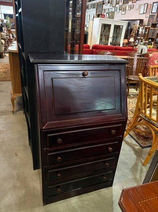 MUEBLE SECRETER COLOR CAOBA