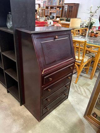 MUEBLE SECRETER COLOR CAOBA
