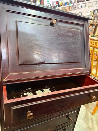 MUEBLE SECRETER COLOR CAOBA