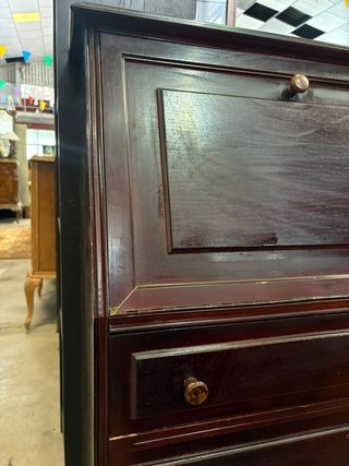 MUEBLE SECRETER COLOR CAOBA