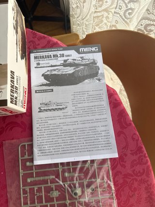 Maqueta Tanque Merkava Mk.3D Early MENG