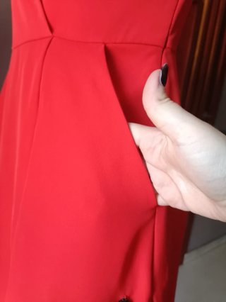 Mini Abito Trussardi Jeans Rosso Aranciato TG 40