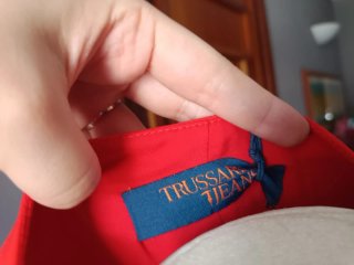 Mini Abito Trussardi Jeans Rosso Aranciato TG 40