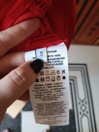 Mini Abito Trussardi Jeans Rosso Aranciato TG 40