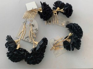 Conjunto flamenca Claveles Negros y Dorados Nuevos