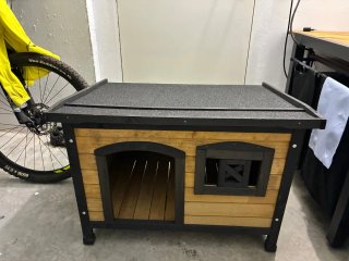 Casita para perros de madera 85 x 65 x60 alto