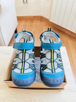 Sandalias Gioseppo niño azul y verde talla 30