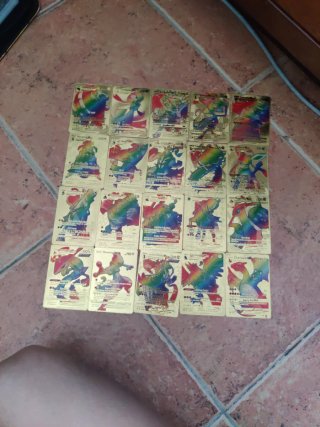 Lote 20 Cartas Pokémon Doradas Vmax