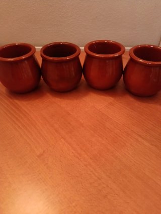 Set 5 ciotole in terracotta