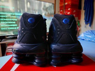 Nike Shox Ride 2 Talla 45 Negro/Azul Real - Nuevas
