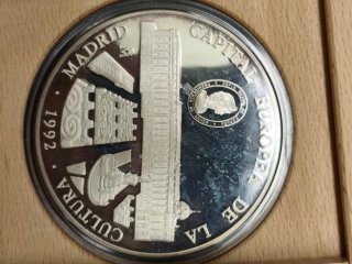 Moneda 25 ECU Plata 5 Onzas Troy 1992