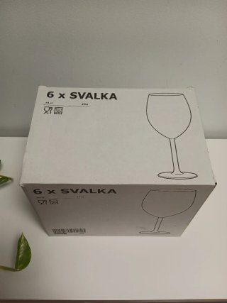 6 Copas 440 ml de Vino de Cristal IKEA SVÄL