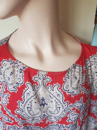 Blusa Estampada Roja