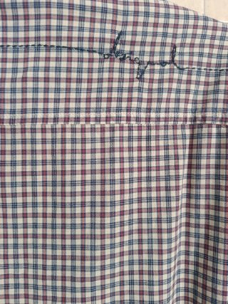 Camisa Desigual cuadros azul y rojo