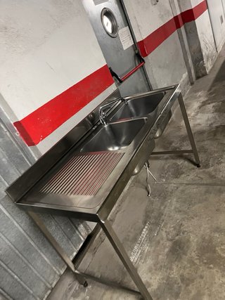 Fregadero industrial 140x60x85
