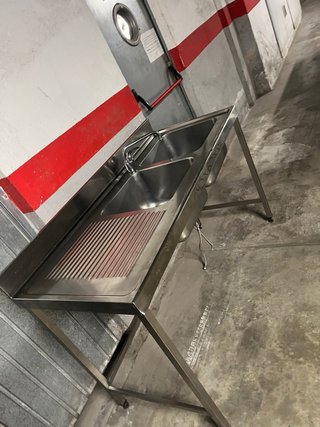 Fregadero industrial 140x60x85