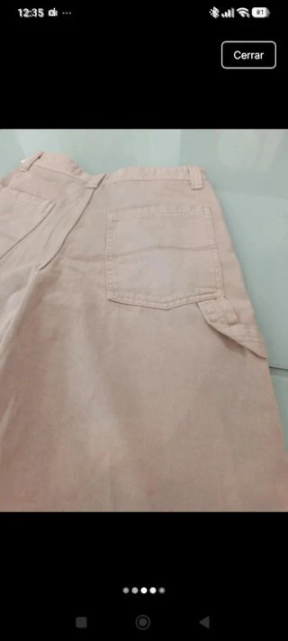Bermudas Jorts Unisex Bershka Beige
