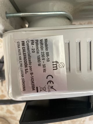 Radiador Eléctrico FM 1000W