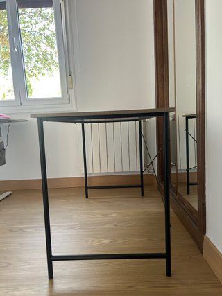 Mesa de escritorio madera y metal