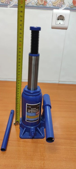 Gato Hidráulico Botella 5T Azul