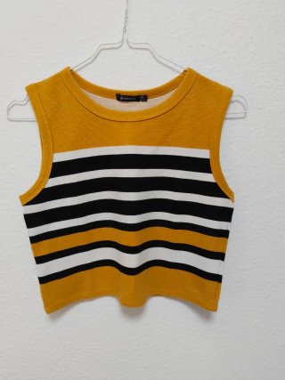 Top Corto Rayas Stradivarius Talla S