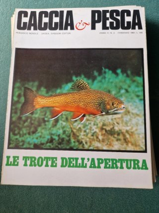 N.25 Riviste mensili "Caccia & Pesca "