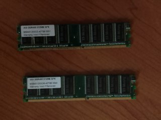 2 memoria ixox ddr400 512mb 42*8