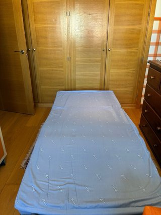 Puff Cama Naranja (Cama de 75x1.90 cm.)